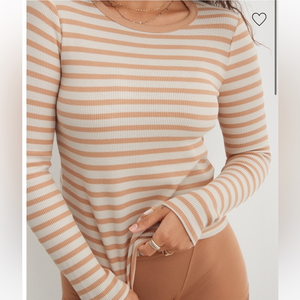 Women’s Aerie Long Sleeve Waffle TShirt - Size S